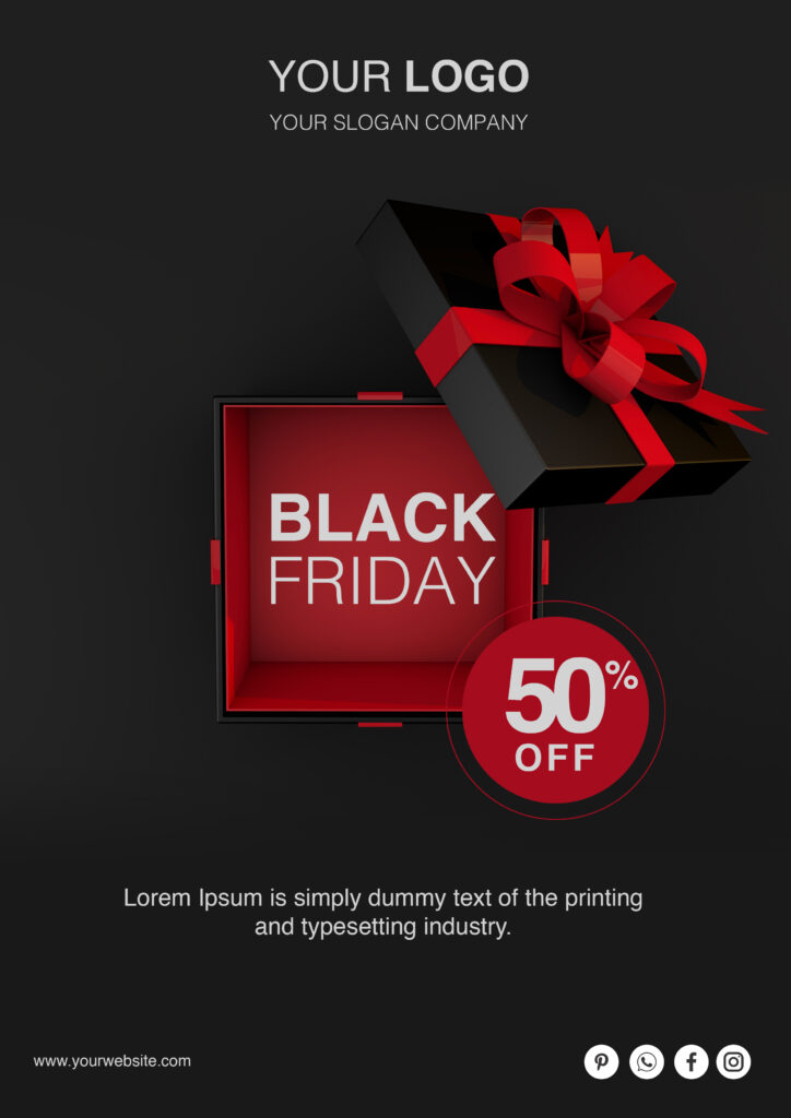 Black friday psd flyer