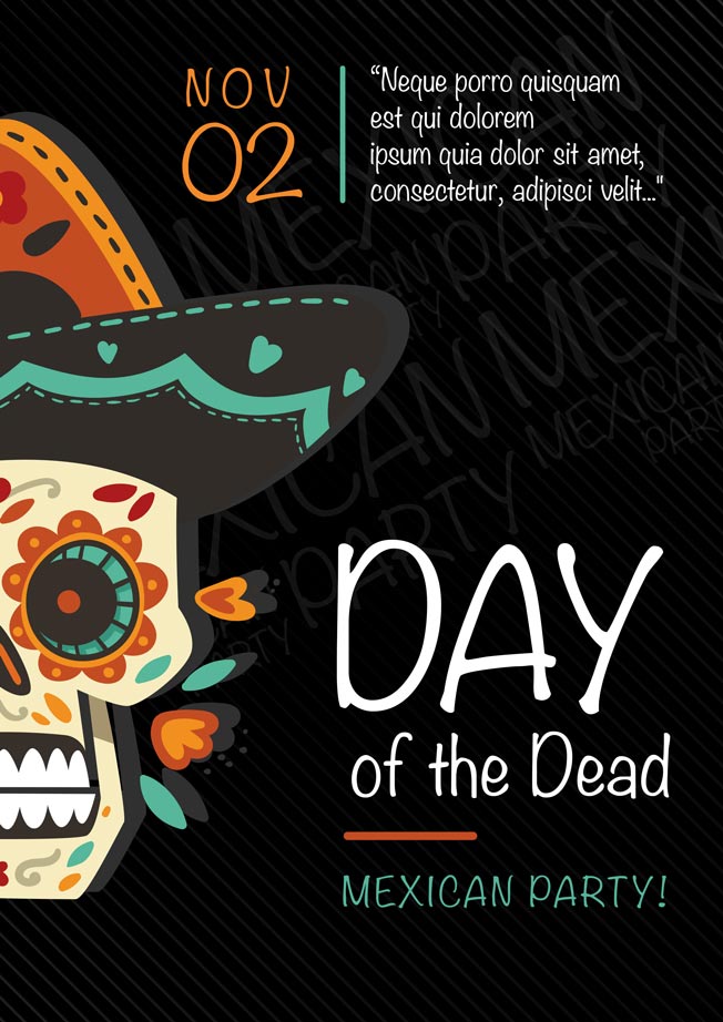 Day of the dead template