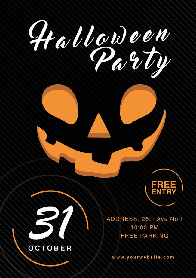 Poster Halloween party