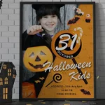 Poster Halloween kids party