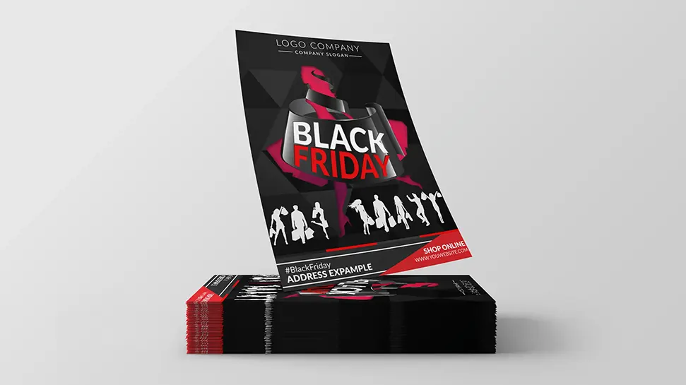 Black friday flyer & Poster - PSD photoshop template