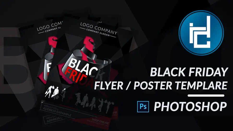 Black friday flyer & Poster - PSD photoshop template