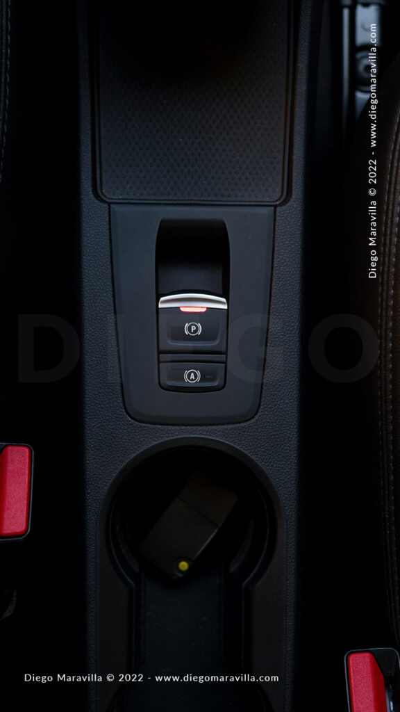 car hand brake, parking button