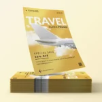 A4 travel flyer super promo for business agency travel
