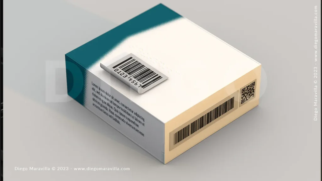 Label and bar code a industry concept for pharma serialization