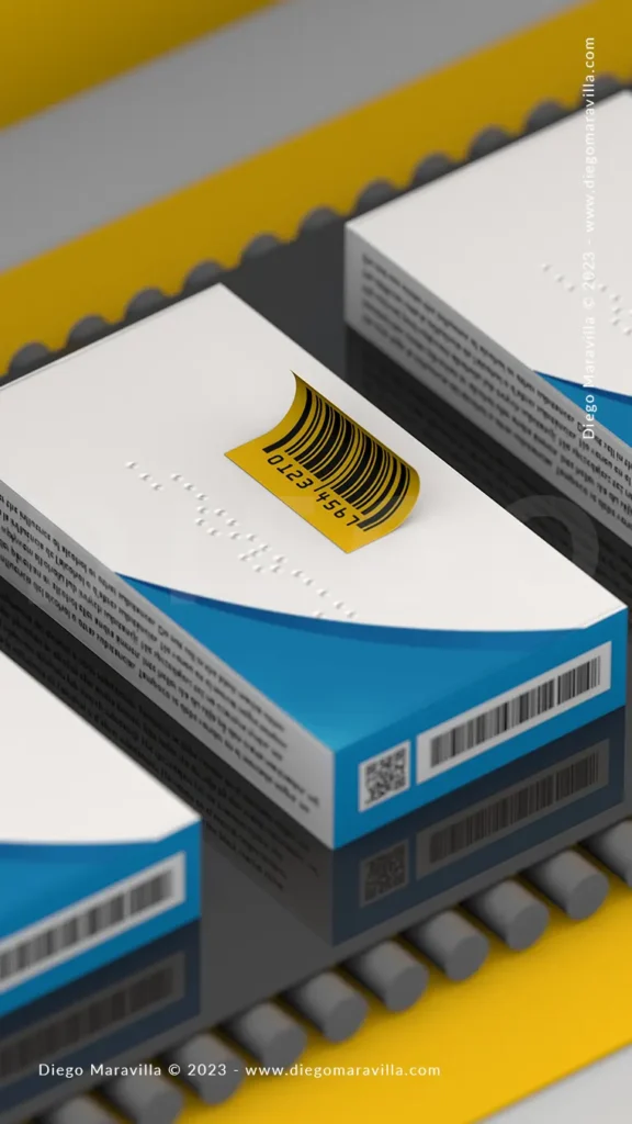 Pharma serialization concept with track and trace systems