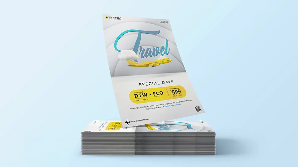 Special promo travel flyer 