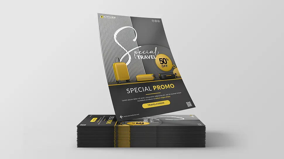 Special travel flyer - PSD template