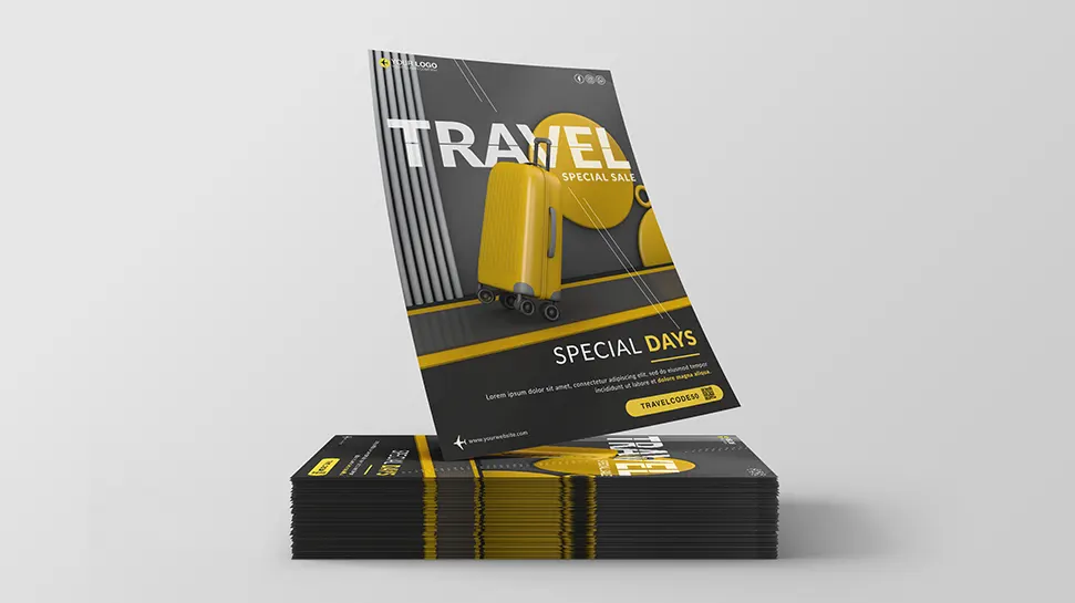 Travel special sale flyer - PSD template