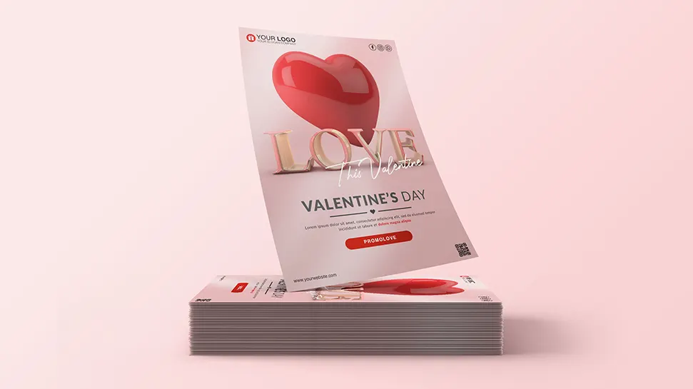 Love flyer template