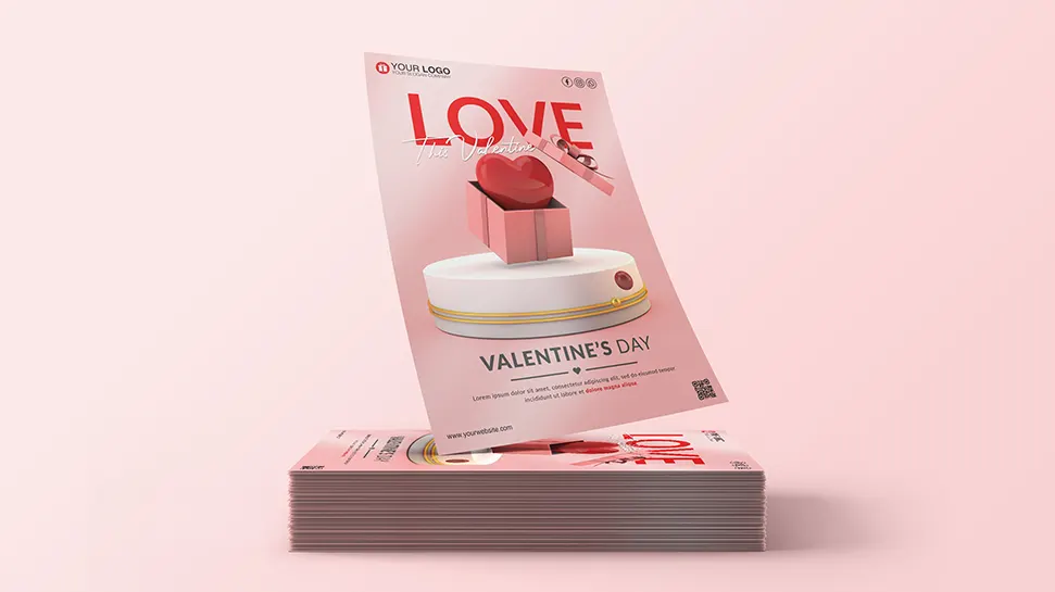 Love flyer valentines day - PSD Template