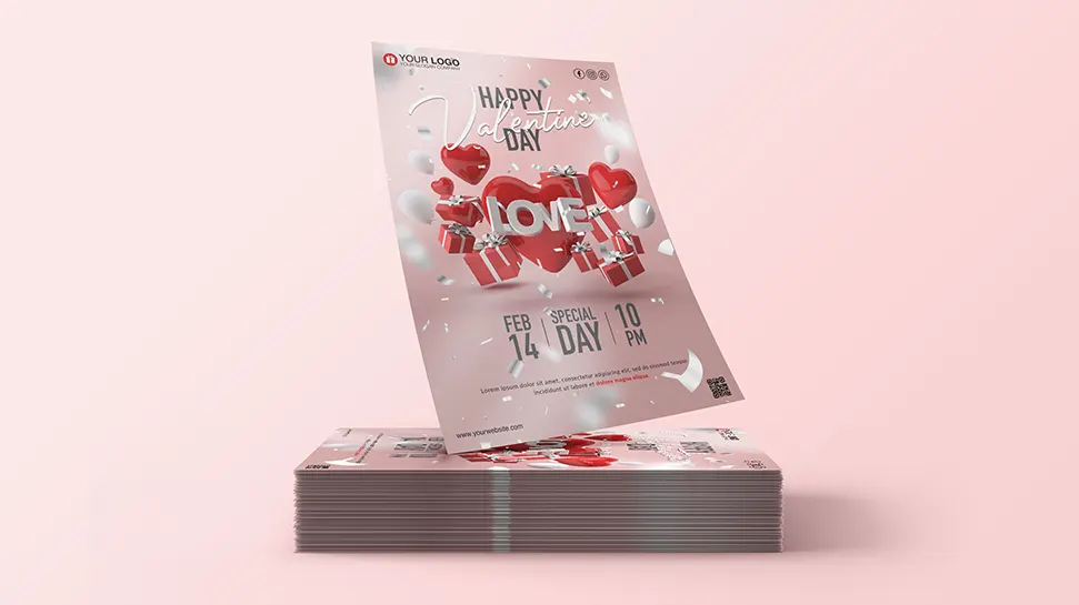 Love party flyer - PSD Template