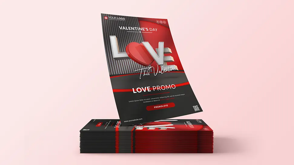 Love promo flyer - PSD Template