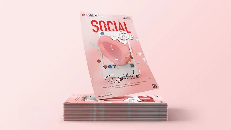 Social love flyer