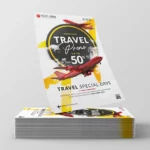 Super promo travel sale flyer template