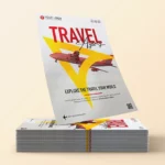 Travel agency flyer template