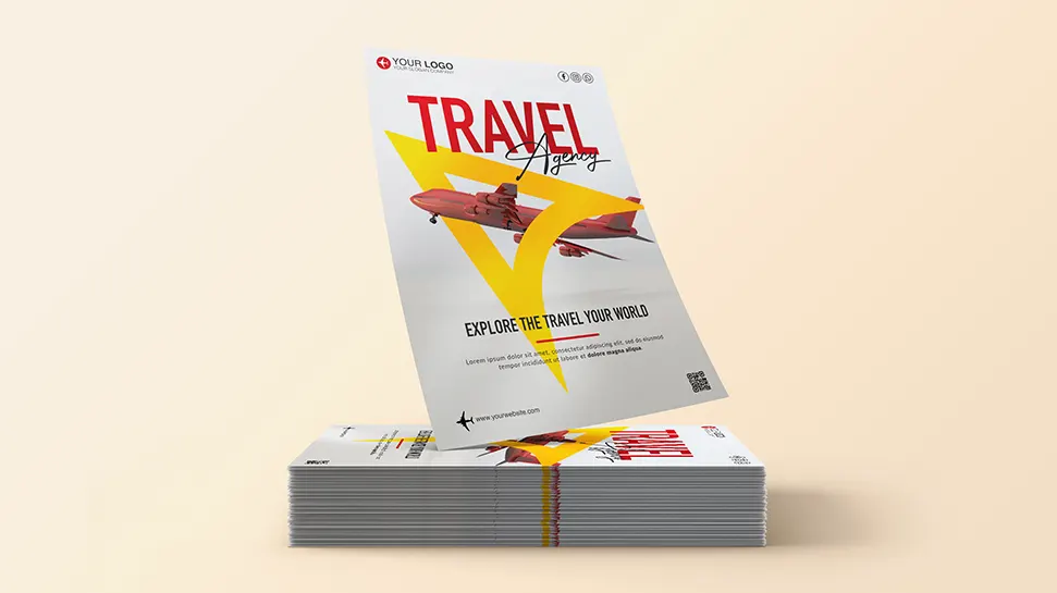 Travel agency flyer template