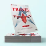 Travel agency poster template