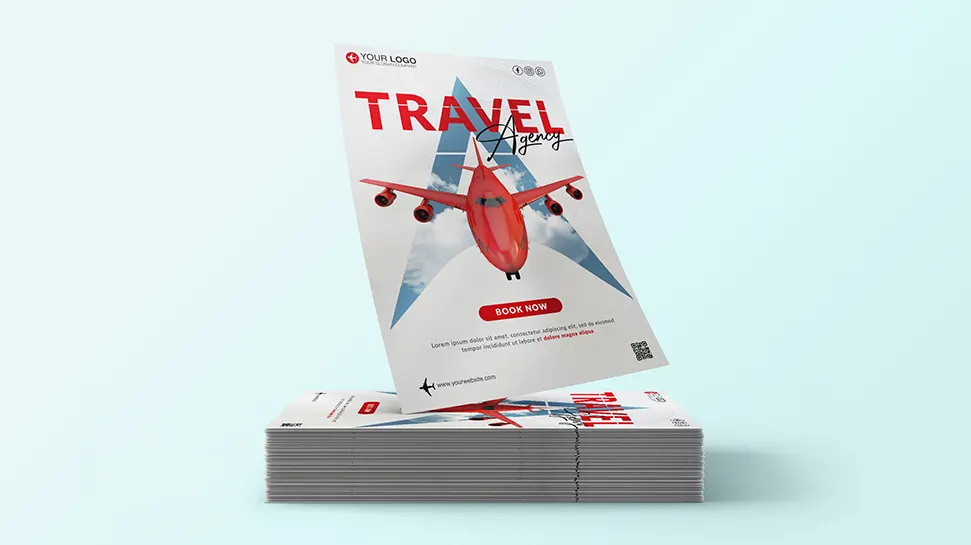 Travel agency poster template