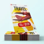 Travel promo flyer template